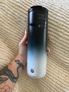 Starbucks Speckled White and Black Insulated Tumbler